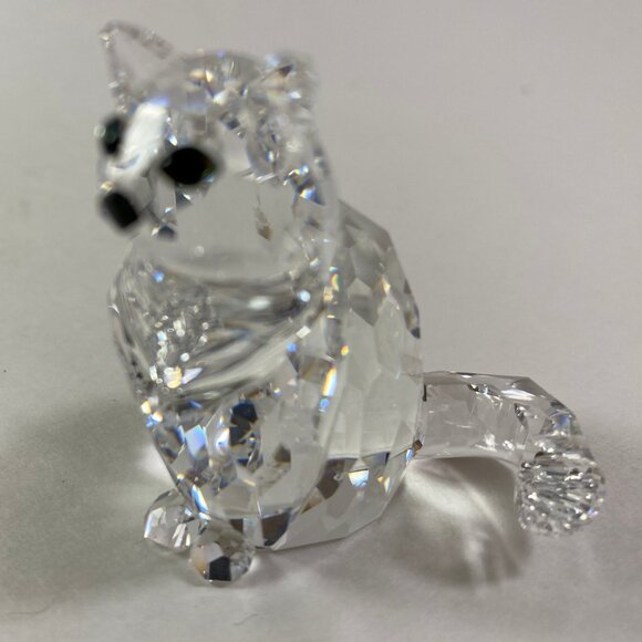 Set of 2 Swarovski sitting Cats figurines for your collection-No Box - Picture 6 of 9
